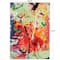 Multicolor Abstract Paint Splatter Framed Canvas Wall Art